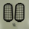 Defender Rear Door Side Window Grills - Aluminium & Black Powder Coated-0
